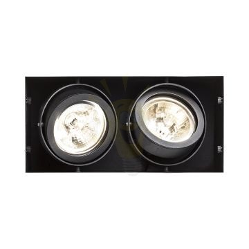 Kép ELECTRA II  fekete  12V LED G53 2x15W