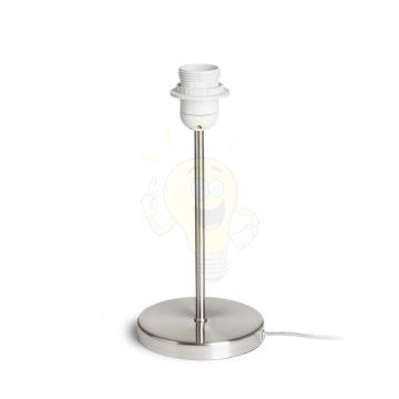 Kép NYC asztali lámpatest  matt nikkel 230V LED E27 15W