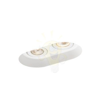 Kép DINGO GU10 II dönthető lámpa gipsz 230V GU10 2x35W