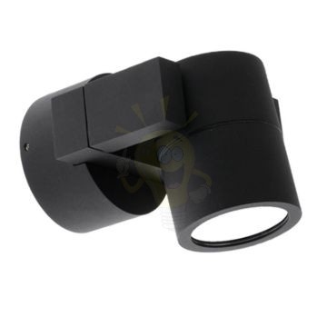 Kép ORIT fali lámpa fekete /alumínium 230V LED 6W 80° IP44  3000K