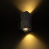 KUBI II antracitszürke 230V LED 2x3W 56° IP54 3000K
