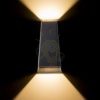 Kép PIA fali lámpa antracitszürke 230V LED 2x3W IP54 3000K
