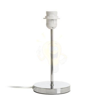 Kép NYC asztali lámpatest  króm 230V LED E27 15W