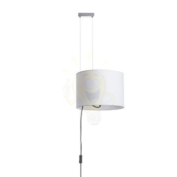 Kép BROADWAY állítható magasságú függeszték fehér króm 230V LED E27 15W
