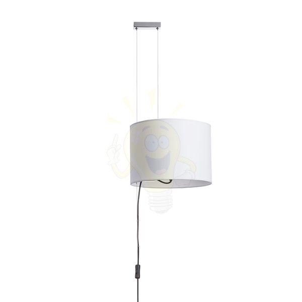 BROADWAY állítható magasságú függeszték fehér króm 230V LED E27 15W