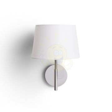 Kép BROADWAY fali lámpa fehér króm 230V LED E27 15W