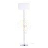 PLAZA állólámpa fehér króm 230V LED E27 15W