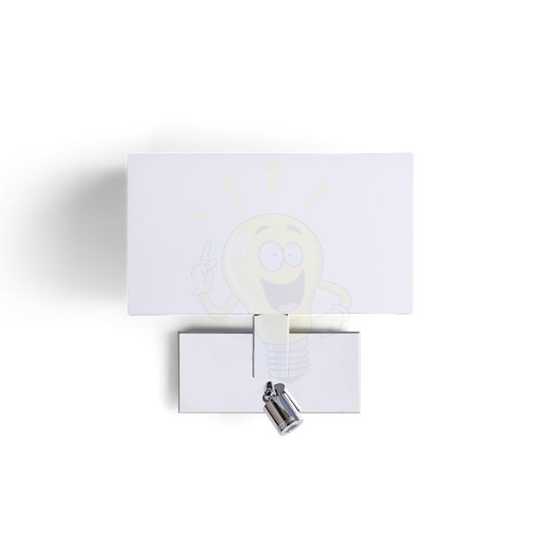 PLAZA fali lámpa LED spotlámpával fehér króm 230V LED E27 LED 15+3W  3000K