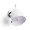 Kép JERSEY fali lámpa fehér króm 230V LED E27 15W