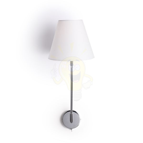 Kép SILENCE fali lámpa fehér króm 230V LED E27 15W