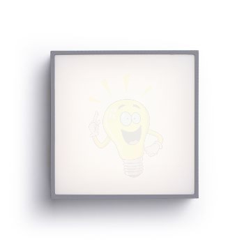 Kép BONO felületre szerelhető antracitszürke 230V LED 4W IP65 3000K
