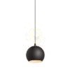 COPA függő lámpa fekete üveg 230V LED E27 11W