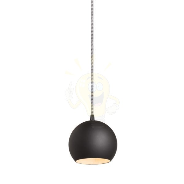 COPA függő lámpa fekete üveg 230V LED E27 11W