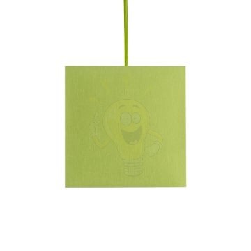 Kép TEMPO 15/15 lámpabúra  Chintz lime/fehér PVC  max. 28W