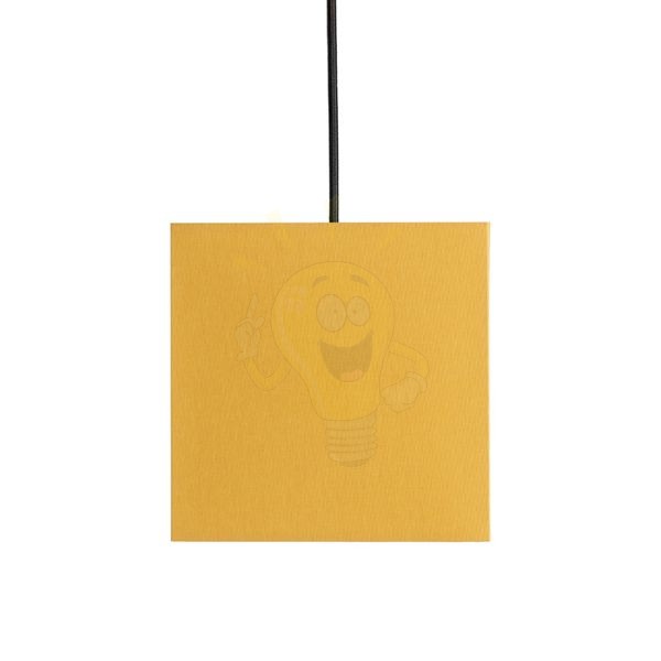 Kép TEMPO 15/15 lámpabúra  Chintz narancssárga/fehér PVC  max. 28W