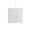 Kép TEMPO 15/15 lámpabúra  Polycotton fehér/fehér PVC  max. 28W