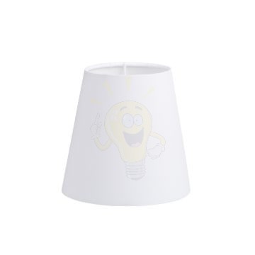 Kép CONNY 15/15 lámpabúra  Polycotton fehér/fehér PVC  max. 28W