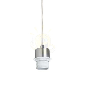 Kép MORE 60 mennyezeti függőlámpa alap  matt nikkel 230V LED E27 3x15W