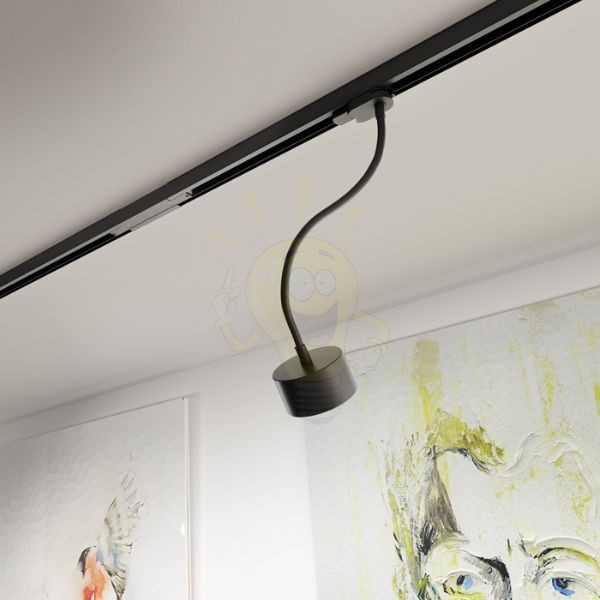 PIXIE libanyak háromfázisú áramkörös sínre fekete  230V LED GX53 7W