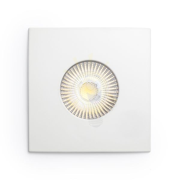 WATERBOY SQ  matt fehér  230V LED 10W 40° IP65  3000K