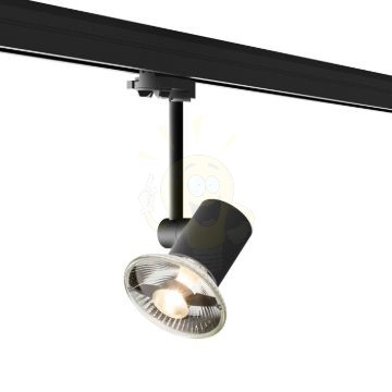 FAX háromfázisú áramkörös sínre fekete  230V LED GU10 12W