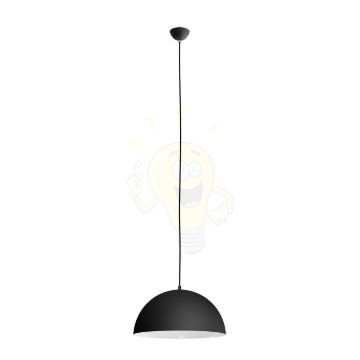 Kép MONROE 40 függő lámpa matt fekete/fehér  230V LED E27 30W