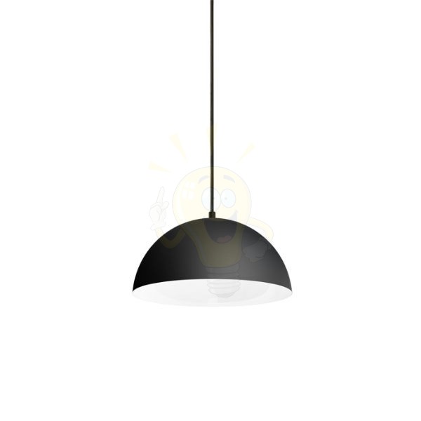 Kép MONROE 30 függő lámpa matt fekete/fehér  230V LED E27 11W