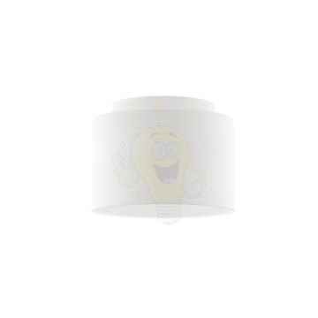 Kép DOUBLE 40/30 lámpabúra  Polycotton fehér/fehér PVC  max. 23W