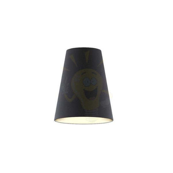 Kép CONNY 25/30 asztali lámpaernyő Polycotton fekete/arany fólia max. 23W