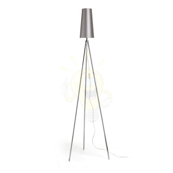 Kép CONNY 15/30 asztali lámpaernyő Monaco galamb szürke/ezüst PVC max. 23W