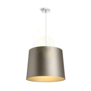 Kép ASPRO 40/30 lámpabúra  Monaco galamb szürke/ezüst PVC  max. 23W
