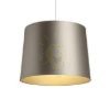 ASPRO 40/30 lámpabúra  Monaco galamb szürke/ezüst PVC  max. 23W
