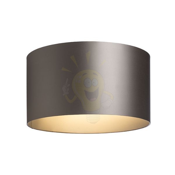 Kép RON 55/30 lámpabúra  Monaco galamb szürke/ezüst PVC  max. 23W