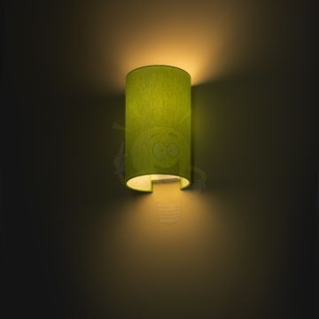 Kép RON W 15/25 fali lámpa  Chintz lime/fehér PVC 230V LED E27 15W