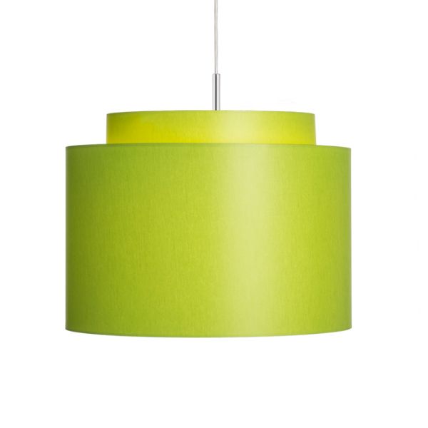 Kép DOUBLE 40/30 lámpabúra  Chintz lime/fehér PVC  max. 23W