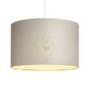 RON 40/25 lámpabúra  Chintz világosszürke/fehér PVC  max. 23W