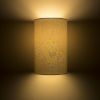 RON W 15/25 fali lámpa  Chintz világosszürke/fehér PVC 230V LED E27 15W