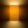 Kép RON W 15/25 fali lámpa  Chintz sárgabarack/fehér PVC 230V LED E27 15W
