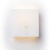 LOPE W 25/14 fali lámpa  Polycotton fehér/fehér PVC 230V LED E27 15W