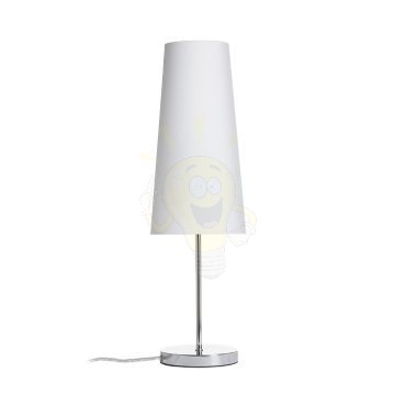 Kép CONNY 15/30 asztali lámpaernyő Polycotton fehér/fehér PVC max. 23W