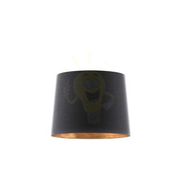 Kép ASPRO 40/30 lámpabúra Polycotton fekete/réz fólia max. 23W
