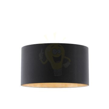 Kép RON 55/30 lámpabúra Polycotton fekete/réz fólia max. 23W