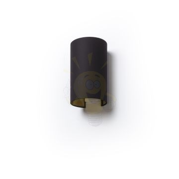 Kép RON W 15/25 fali lámpa  Polycotton fekete/arany fólia 230V LED E27 15W