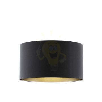 Kép RON 55/30 lámpabúra  Polycotton fekete/arany fólia  max. 23W