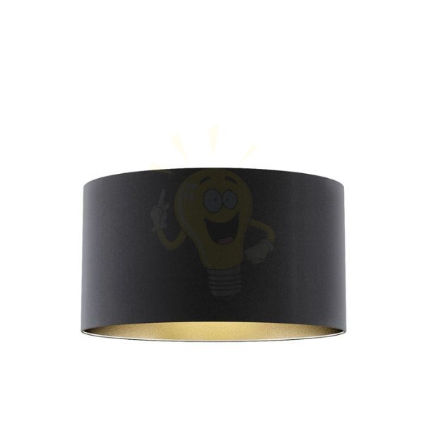 Kép RON 55/30 lámpabúra  Polycotton fekete/arany fólia  max. 23W