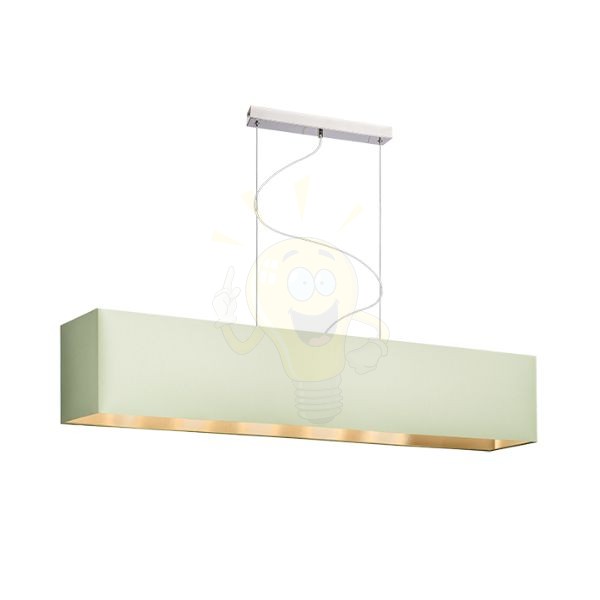 LOPE 120/22 lámpabúra  Chintz menta/ezüst fólia  max. 23W