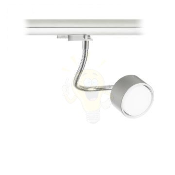 Kép PIXIE libanyak háromfázisú áramkörös sínre ezüstszürke króm 230V LED GX53 7W