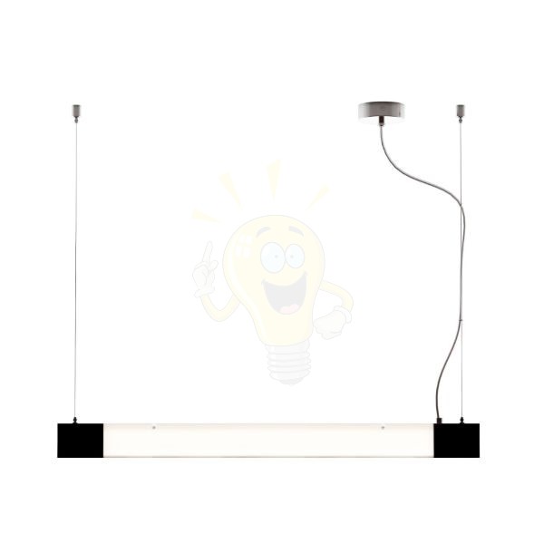 FARGO függö lámpa fekete szatén üveg 230V G5 24W