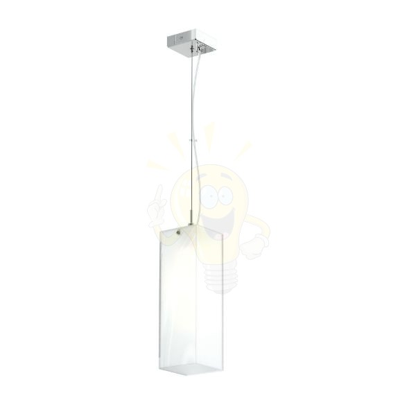LUCIA 30x10 függő lámpa  szatén üveg/króm 230V LED E27 15W
