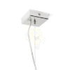 LUCIA 30x10 függő lámpa  szatén üveg/króm 230V LED E27 15W